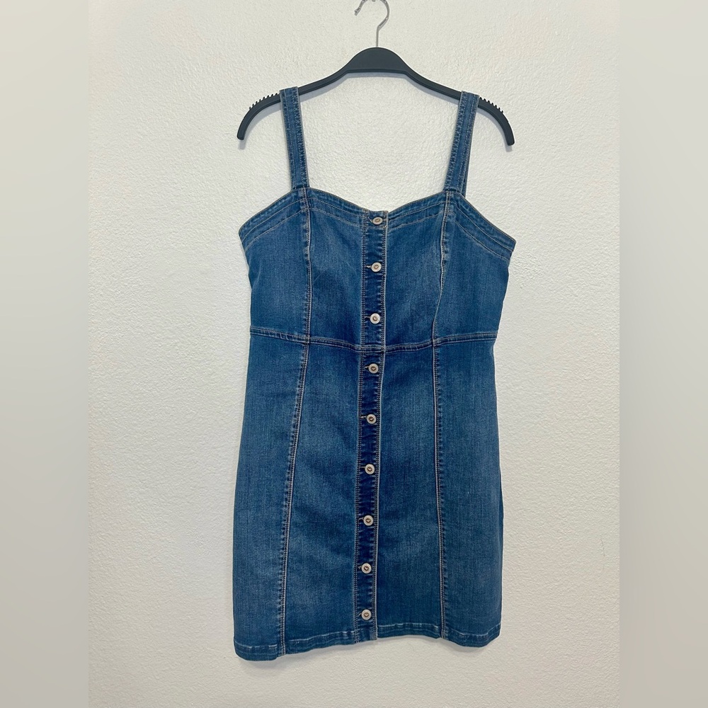 Hollister Sleeveless Denim Mini Dress Size Large